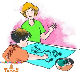 Развитие ребенка 3,5 года: рисунок пудингом